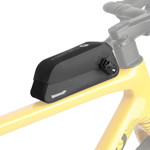 Rhinowalk Fahrrad Oberrohrtasche – wasserdichte Rahmentasche mit Magnetverschluss für Rennrad Mountainbike (0.6L)