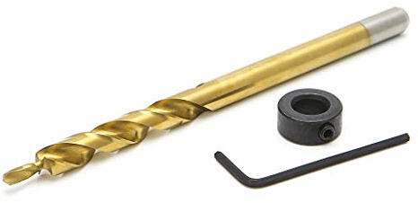 9.5mm Pocket Hole Replacement Twist Step Drill Bit for Manual Stop Collar Tools Set