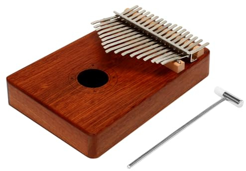 Puthernm Strumento Musicale per Pianoforte Un Pollice Kalimba Un 17 Chiavi con Borsa nel Tela con Accordatore Accessori Kalimba