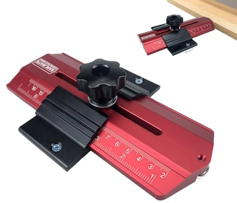WJnflQN Guida per da Banco - Morsetto in Metallo di Precisione per Lavorazione Legno | Strumenti Guida Per Lavorazione Del Legno E Jig A Taglio Sottile,per Falegnami Costruzione Mobili Cassetti
