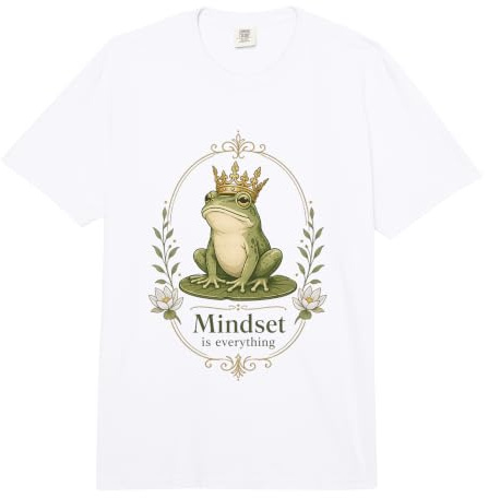 Corona de Rana Vintage con Cita Motivacional Naturaleza Comfort Colors Adult Heavyweight T-Shirt