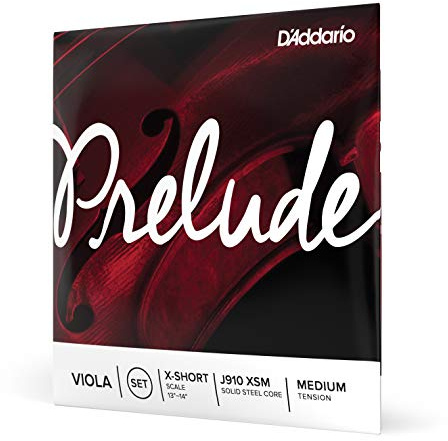 D'Addario Prelude Viola String Set, Extra Short Scale, Medium Tension