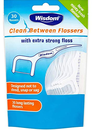 Wisdom Clean Between 30 Flossers, Pack of 5