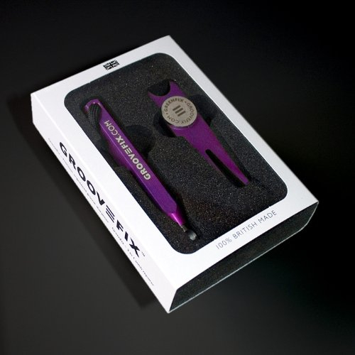 GrooveFix Groove Sharpener @ GreenFix Pitchgabel Geschenk Pack Violett violett