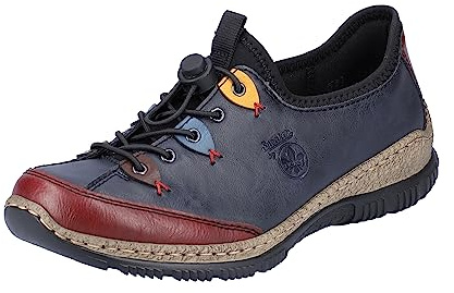 Rieker dam N3271 sneakers, marin vin, 37 EU