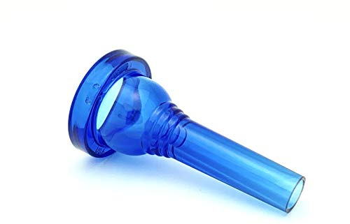 KELLY-51D - Large-shank Trombone/Euphonium Lexan-Mouthpiece - Crystal-Blue