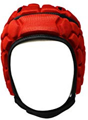 Barnett, Red, XL, Soft Shell Flag Football Helmet 7v7 Rugby Helmet Scrum Cap Soccer Padded Headgear Adjustable Head Protector for Youth Kids Adults
