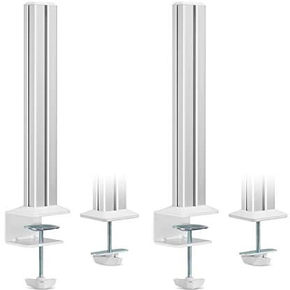 InLine® Slatwall Lot de 2 colonnes de Fixation en Aluminium pour Panneau de Support de Table