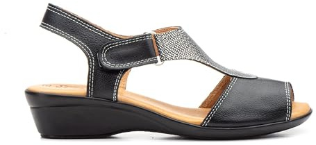 Sandalias de Mujer con Cuña Cómoda Suela Antideslizante Calzado de Verano | Ergonómico para Uso Diario y Caminatas - Reduce la Fatiga en Días Calurosos