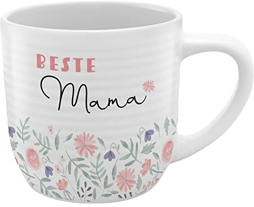 GRUSS & CO Tasse mit Rillen Beste Mama