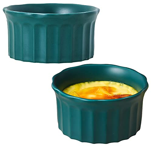 Tazón de sopa, Tazón de arroz, Tazón de desayuno, Juego de ramequines, 230 ml, Ramekins de Creme Brulee, Plato de soufflé Platos a prueba de horno, Ramekins de soufflé, Ramekins for freidora de aire-r