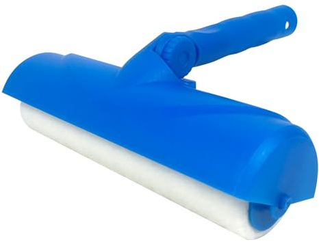 Nichiyo 10 Inch Ceiling Paint Roller with Shield Roller and Shield with Adjustable Head Ceiling Paint Rollers No Drip Roller Splatter-Free Brush Paint Brush for Painting Ceilings Wall (EL01152)