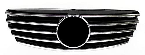 NIKISO Auto-Kühlergrill AMG Style Car Front Bumper Racing Grill Mit Emblem Für M&ercedes Benz E-Klasse W211 E320 E350 E500 2007-2009