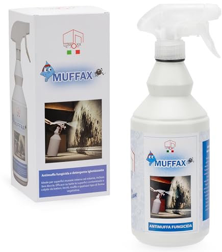 LUMOXX Antimuffa per Muri Interni ed Esterni con Azione Disinfettante - Spray Anti Muffa, Muschio e Funghi Pronto all'Uso - Prevenzione e Protezione Completa-750 ml