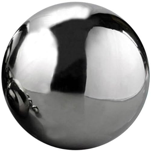 Sfera in acciaio inox lucidata a specchio, sfera da giardino, stagno galleggiante, senza cuciture, decorazione da giardino (30 cm)