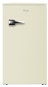 VOK Frigorífico Bajo Encimera de 85 L - Altura 84 cm, Cool Zone, Bajo Consumo Energético, Diseño Retro en Crema
