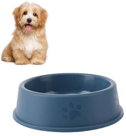 Bekecidi Hundenapf Futter Wassernapf, Kunststoff Katzennapf Niedlicher Hund Wassernapf BPA Freier Mehrzweck Rutschfest Steady Pet Futternapf für Hunde (Blau)