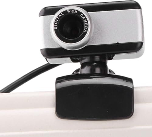 Webcam per PC, telecamera Monitoraggio-USB Spin-WebCam a 360 gradi per conferenze con microfono e leggero con microfono e altoparlanti con microfono e a fuoco automatico co