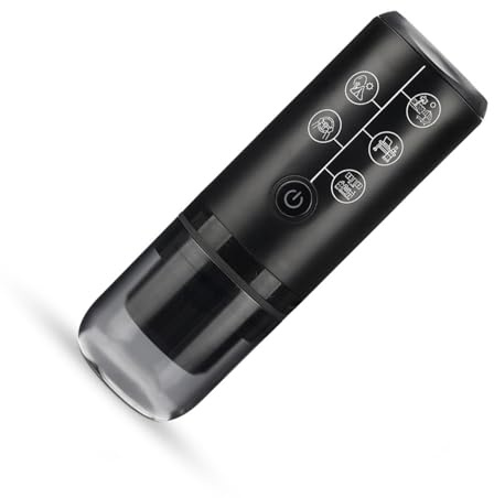 Hattba Dispositivo espresso con operazioni facili e controllo della temperatura Macchina da caffè elettrica portatile Texture per la macchina da caffè ricaricabile domestica