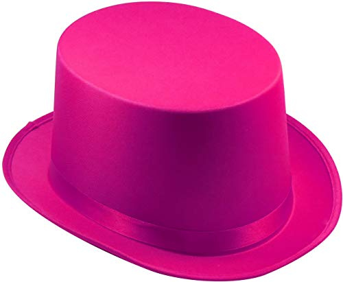 TrendandStylez Zylinder Hut Satin – Eleganter Partyhut in 7 Farben | Kostüm Zylinder für Damen & Herren | Fasching, Karneval, Hochzeit, Bühne, Tanz, Show & Deko, Zauberer