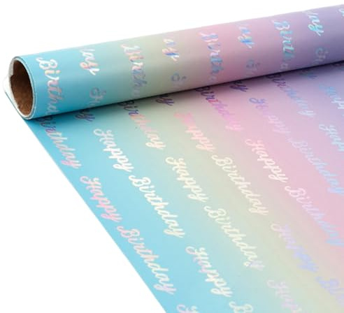 Geschenkpapierrolle – Feiertags-Austauschdekoration, Geburtstags-Musterbogen, Box-Wrap-Geburtstags-Themenpapiere | Buntes Partypaketmaterial Für Erwachsene, Teenager, Freunde, Kinder, Schulve