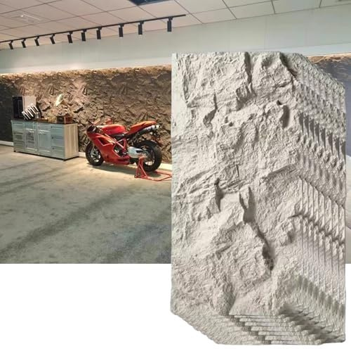 Panneaux Muraux Décoratifs 3D, Panneaux De Revêtement D'art Mural En Placage De Pierre Artificielle For L'extérieur Et L'intérieur, Bricolage Imperméable À L'eau(Beige,1pc)