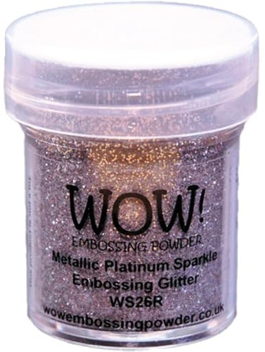 WOW! Embossing Powder 15ml-Metallic Platinum Sparkle