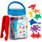 edxeducation Aquatic Counters | Mini Jar | Set of 42 | Learn Counting, Colours, Sorting and Sequencing | Early Years Maths Resource