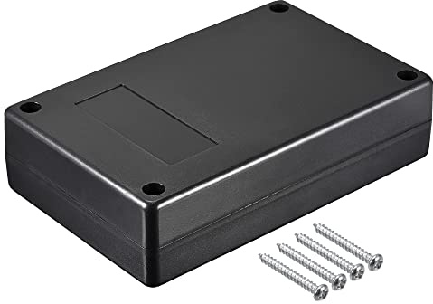 sourcing map Wasserdicht Anschlussdose 125x80x32mm ABS für Elektroprojekt Schwarz