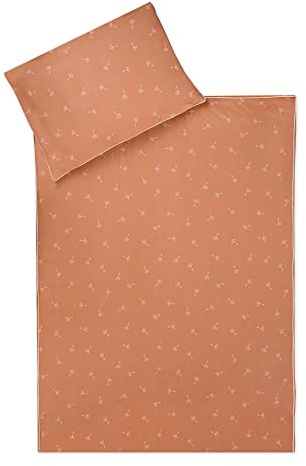Julius Zöllner Barnsängkläder 100% ekologisk bomull standard 100 från Oeko-Tex, tillverkad i Tyskland, storlek 100 x 135 + 40 x 60 cm, blommig
