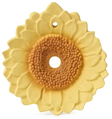 Oli & Carol - Beißring für Babys, Sonnenblume, Gelb, Sun the Sunflower