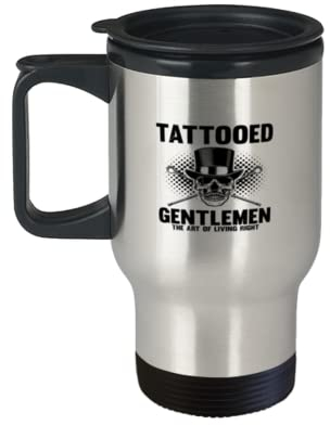 Kaffeetasse mit lustigem Tattoo-Motiv Genthemen