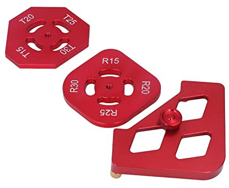 Jadeshay Kit de Jeu d'outils de gabarit de Rayon de Coin Rond en Alliage d'aluminium