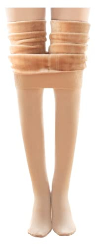 Persepolis Thermoleggings für Damen, für den Winter, extra dick und mit Fleece gefüttert, nude, 36