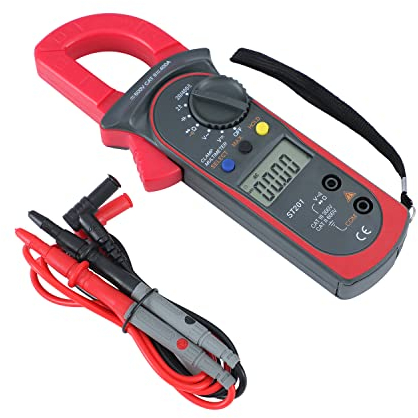 KATSU ST201 Stromzange Strommesszange 4000 Counts Digitale Multimeter Auto Ranging Strommessgerät DC/AC Spannung Strom, Kapazität Widerstand Kontinuität Diodentester