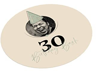 Untersetzer mit Foto + Zahl Personalisieren | Birthday Bash | 100 mm rund | Bierdeckel personalisiert | Menge Auswahl | Party | Feier | Tischdekoration | Geburtstag | Geburtstagsfeier (25 Stück)
