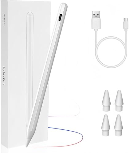 Flintronic Stylus Pen for Apple iPad(2018-2023), Tilt Sensitivity & Palm Rejection, Compatible for iPad Pro 12.9 inch 6./5./4./3.Gen, i-Pad Pro 11 inch 3/2/1 generation, Sketching/Drawing i-Pad Pencil