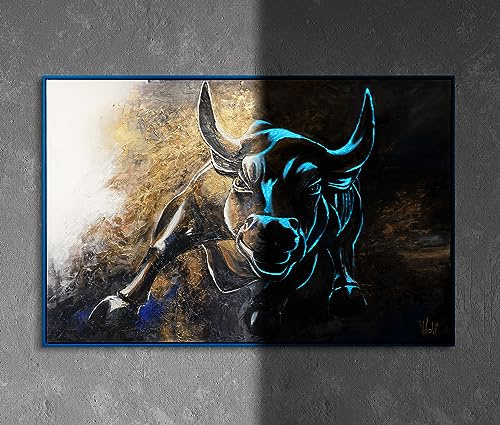YS-Art XXL 3D-Acrylbild Symbol der Furchtlosigkeit handgemalt