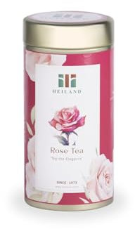 HEILAND Rose Tea – Premium Dried Rosebuds & Petals, 100% Natural, Caffeine-Free, Antioxidant-Rich Herbal tea – Perfect for Hot & Iced Tea,Supports Healthy Hair & Skin – High in Vitamin B6 & C -100g