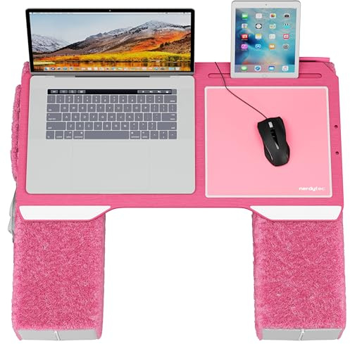 Couchmaster CYPINK, mesa para portátil ergonómica para sofá, canapé y cama, mesa extra ancha para portátiles o periféricos inalámbricos