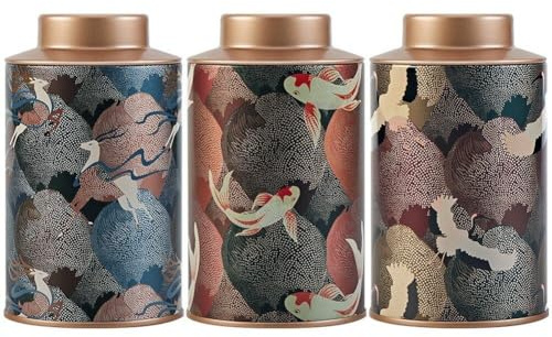 3pcs Mini Tea Storage Containers Tea Tins Coffee Tins Food Storage Container for Tea, Coffee, Herb, Candy, Chocolate, Sugar, Spices