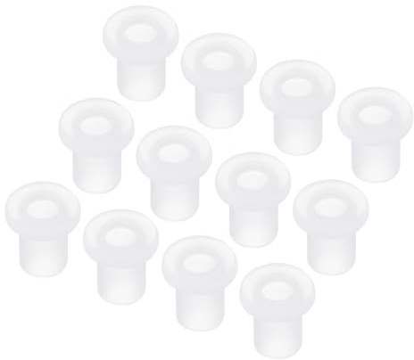 sourcing map 50Pcs T Shape Rubber Grommet Mount Dia 6mm ID 4mm H 9.5mm Transparent Seal Protection Cable Grommets Flexible for Cable Pipe