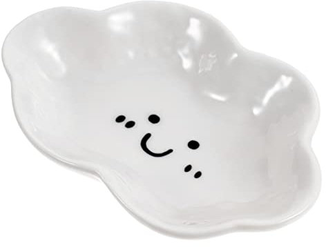 Ciieeo Ceramic Cloud Shape Dip Bowl Dipping Sauce Holder Soy Sauce Dish for Home and Restaurant Appetizer Plates Serving Bowl