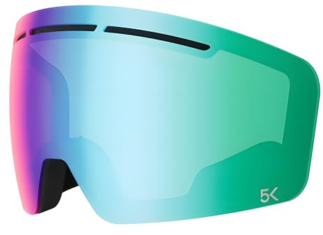 Ersatzvisier für Skihelm Head Cinema - wechselbares Visier für Cinema Helme von Head - Sichtscheibe Ersatz-Visier - Glas: 5K Photo Green S1 - S3, VLT 46-16% - Größe: XL/XXL - UV 400 & Anti-Fog