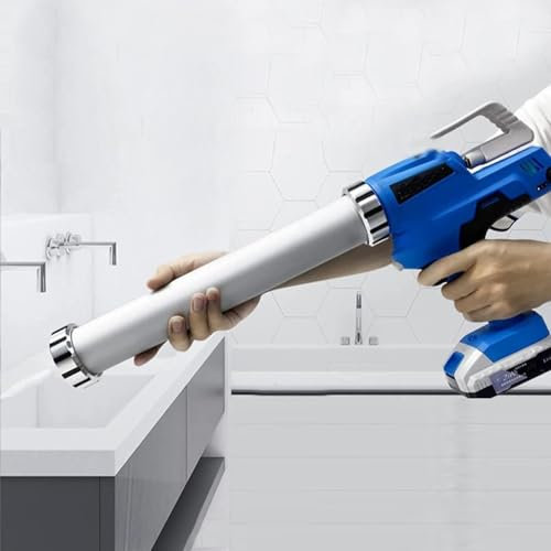 Battery Operated Caulking Gun,Hand-Held Rechargeable Glue Gun,Electric Caulk Gun,Cordless Caulking Gun,with 2 Rechargeable Lithium Battery & Charger,for Filling, Sealing