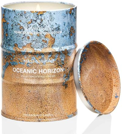 M&SENSE Oceanic Horizon Scented Candles Natural Non Toxic, Aromatherapy Candle for Stress Relief Meditation Relaxing, Housewarming Gifts for Women Men, 11.3oz 70 Hour Long Burning