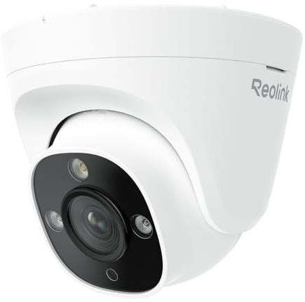 Reolink 4K Smarte IP Kamera Outdoor mit Personen-/Autoerkennung, Farbnachtsicht, 125° Diagonalansicht, Perimeterschutz, Erkennung von vergessenen Objekten, IP67 wetterfest, RP-PCT8M
