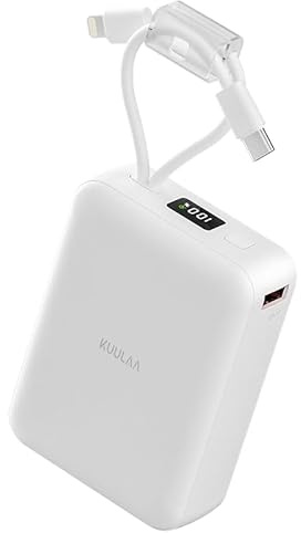 Kuulaa Power Bank 20000mAh, 22.5W Cargador Portátil Movil Carga Rapida Mini Power Bank, Baterías externas Teléfono Móvil Compatible con iPhone, Samsung, Huawei, Xiaomi, etc