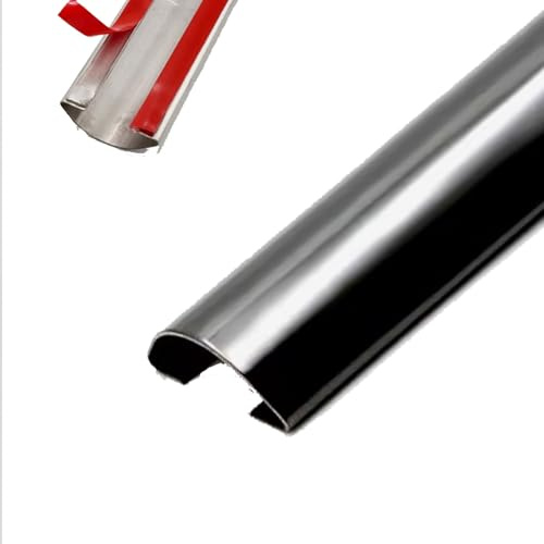 Nasconduttore autoadesivo – 2 m in acciaio inox passacavi per casa, ufficio e cucina, canali di copertura per cavi da pavimento per proteggere i fili (3,5 cm di larghezza)