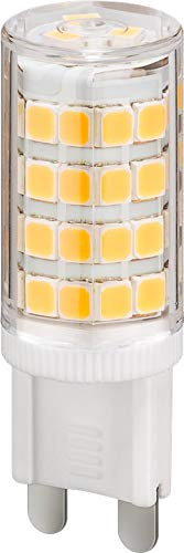 goobay LED-Kompaktlampe 3,5 W, G9, ersetzt eine Glühlampe mit 40 W, warmweiß, 300° Abstrahlwinkel, 80 Ra, 400 lm, 3000 K - für Fassungen in Einbauspots, Einbaustrahlern oder Deckenleuchten - 77427